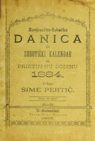 SUBOTIČKA Danica : kalendar za... godinu