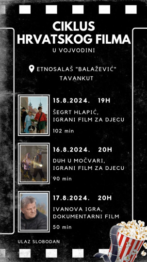 Ciklus hrvatskog filma u Vojvodini 2024 - Tavankut