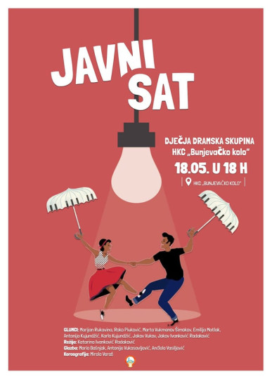 Javni sat Dječje dramske skupine HKC-a Bunjevačko kolo - NOVI TERMIN
