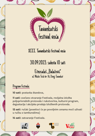 XIII. Tavankutski festival voća