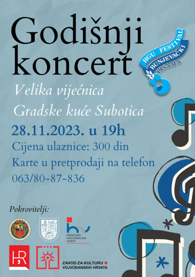 Godišnji koncert HGU Festival bunjevački pisama