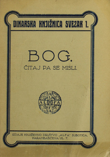BUDANOVIĆ, Lajčo: Bog : čitaj pa se misli