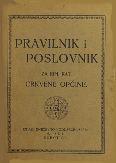 Pravilnik i poslovnik za rim. kat. crkvene općine