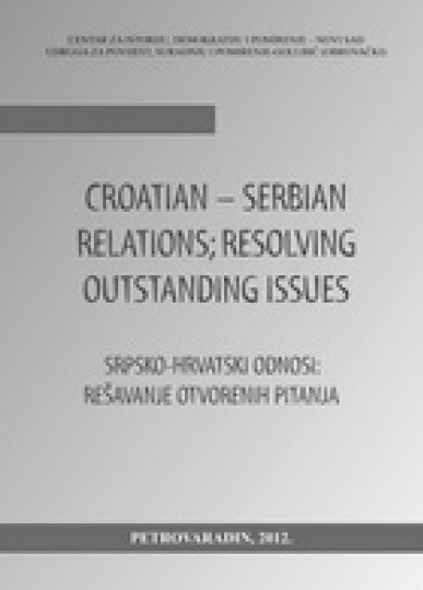 Srpsko-hrvatski odnosi - rešavanje otvorenih pitanja - zbornik