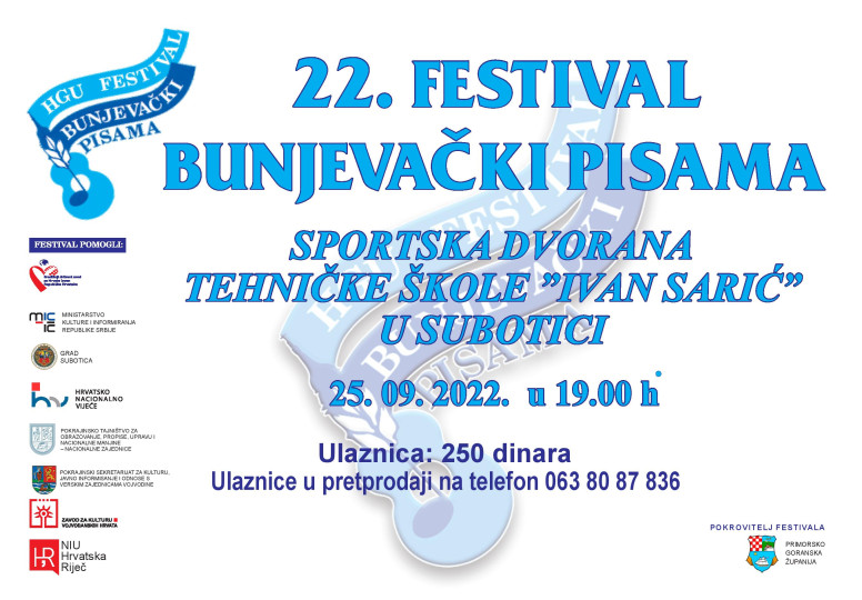 22. Festival bunjevački pisama u Subotici