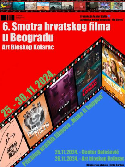 6. Smotra hrvatskog filma u Beogradu - kompletan program