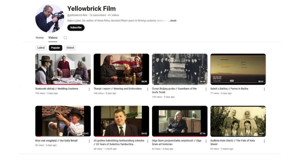 Filmovi Rajka Ljubića dostupni na internetu