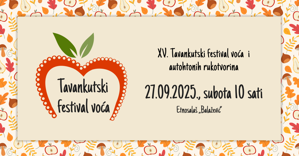XV. Tavankutski festival voća i autohtonih rukotvorina