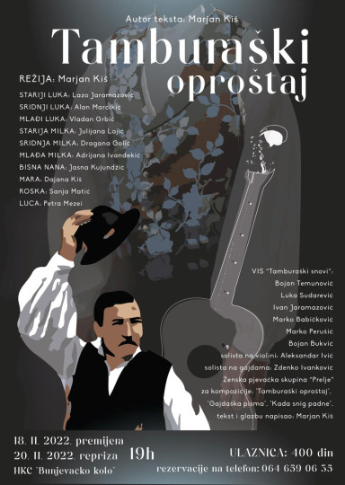 Predstava Tamburaški oproštaj