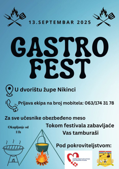 II. Gastro fest u Nikincima