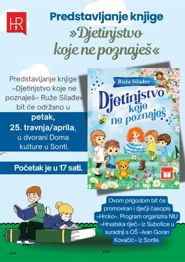 Predstavljanje knjige Djetinjstvo koje ne poznaješ u Sonti