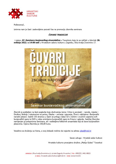 Promocija zbornika radova Čuvari tradicije u Zagrebu
