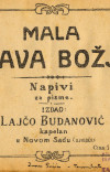 BUDANOVIĆ, Lajčo: Mala Slava Božja: Napivi za pisme