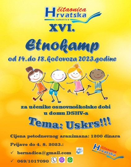 XVI. Etnokamp Hrvatske čitaonice