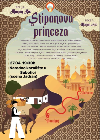 Premijera Stipanove princeze na sceni Jadran u Subotici