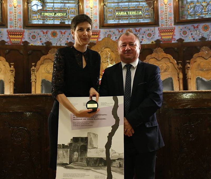 Sonja Berta priznanje Ferenc Bodrogvari