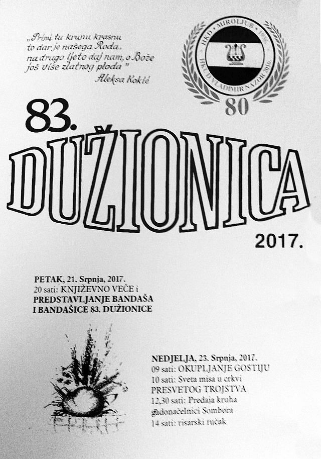 najava 83. duzionica