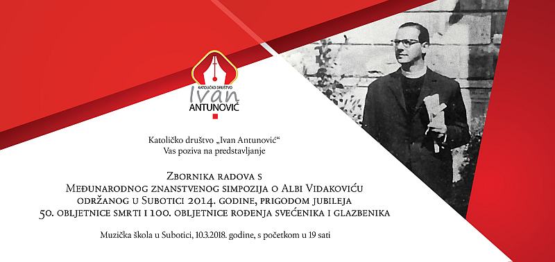 0603 Zbornik o Albi Vidakoviću predstavljanje