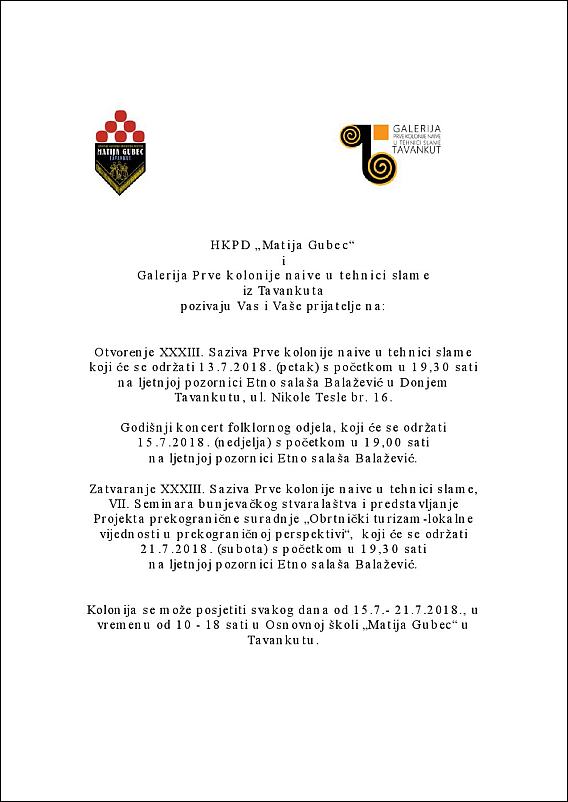 Manifestacije Tavankut