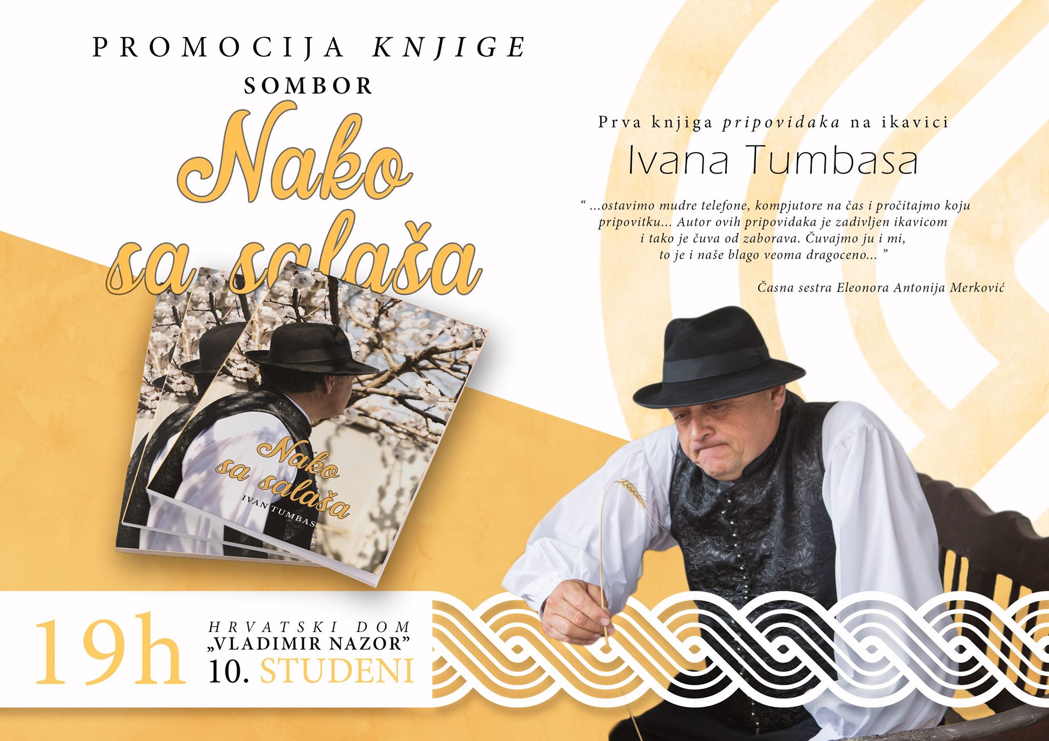 Nako sa salaša promcija knjige Ivana Tumbasa u Somboru