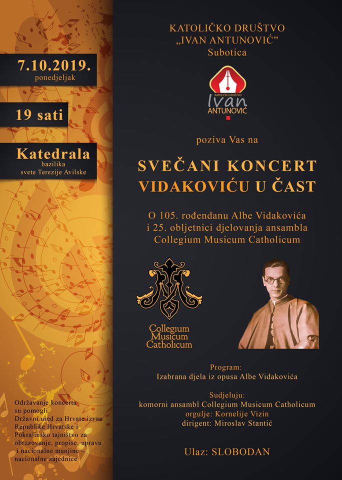 najava koncert Vidakoviću u čast