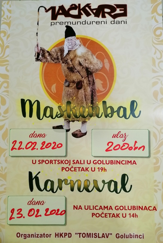 plakat Mačkare Golubinci