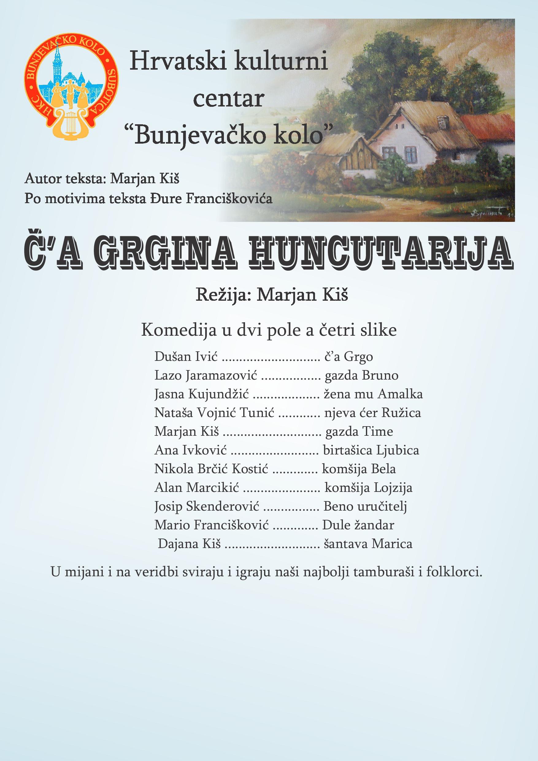 Plakat Ča Grgina huncutarija