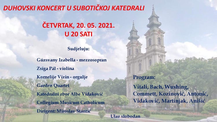 najava Duhovski koncert u katedrali