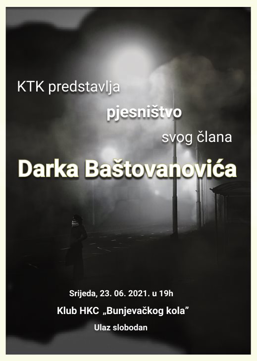 najava pjesnistvo Darka Bastovanovica