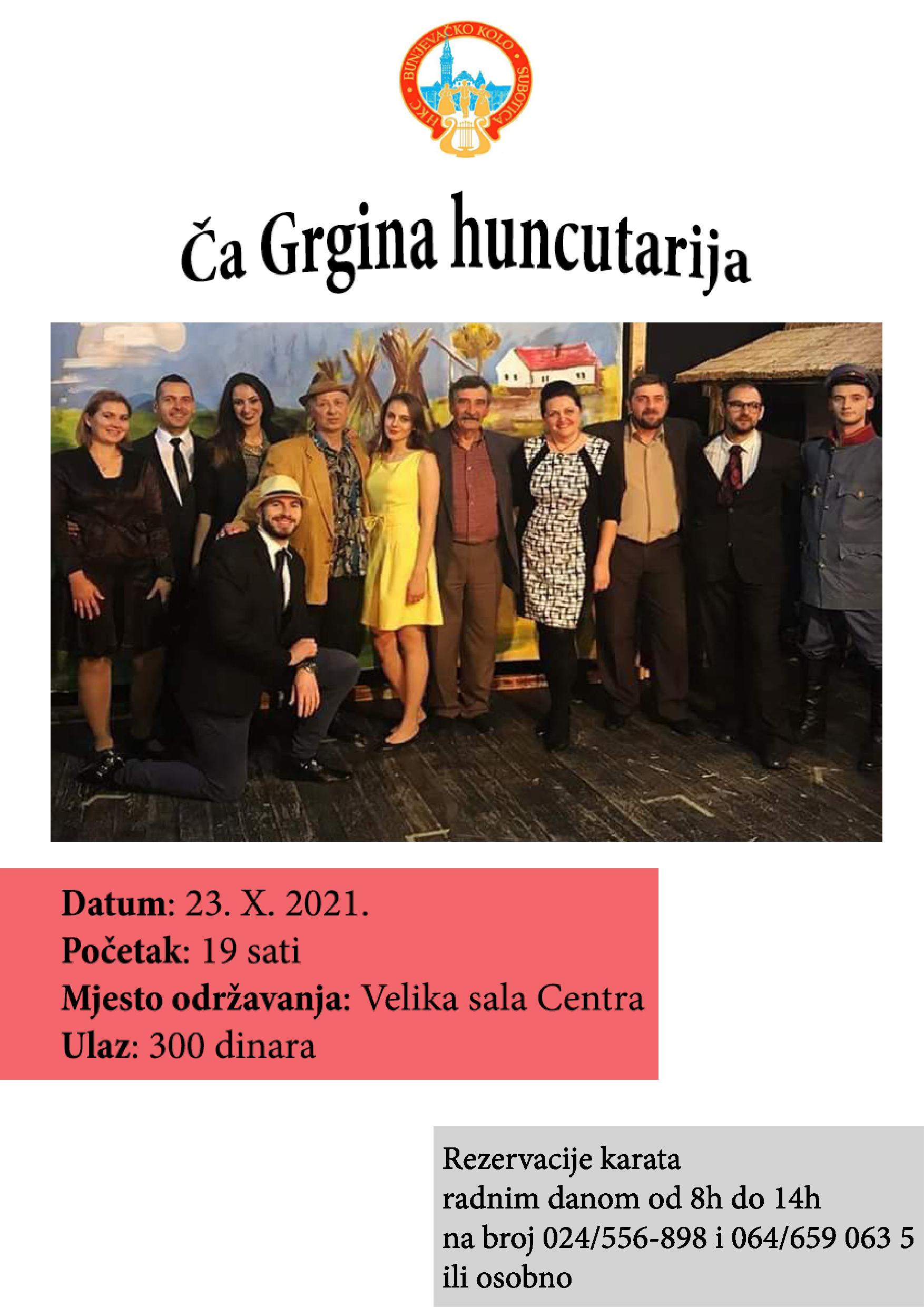 Ča Grgina huncutarija   plakat