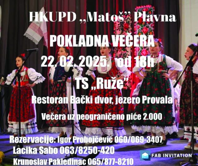 Pokladna večer u Plavni