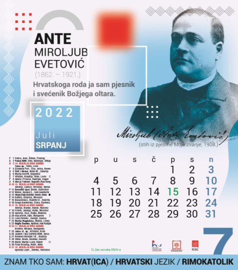 Ante Evetović Miroljub – pjesnik, gorljiv zagovornik za hrvatski jezik