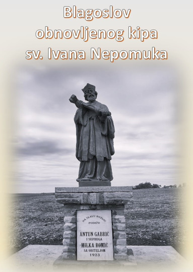 Blagoslov obnovljenog kipa Svetog Ivana Nepomuka