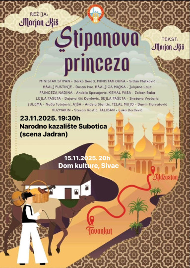 Predstava Stipanova princeza na sceni Jadran u Subotici
